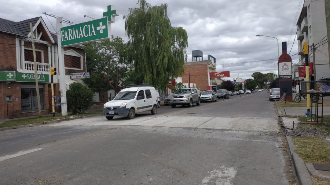 Tránsito habilitado en Alem 2200