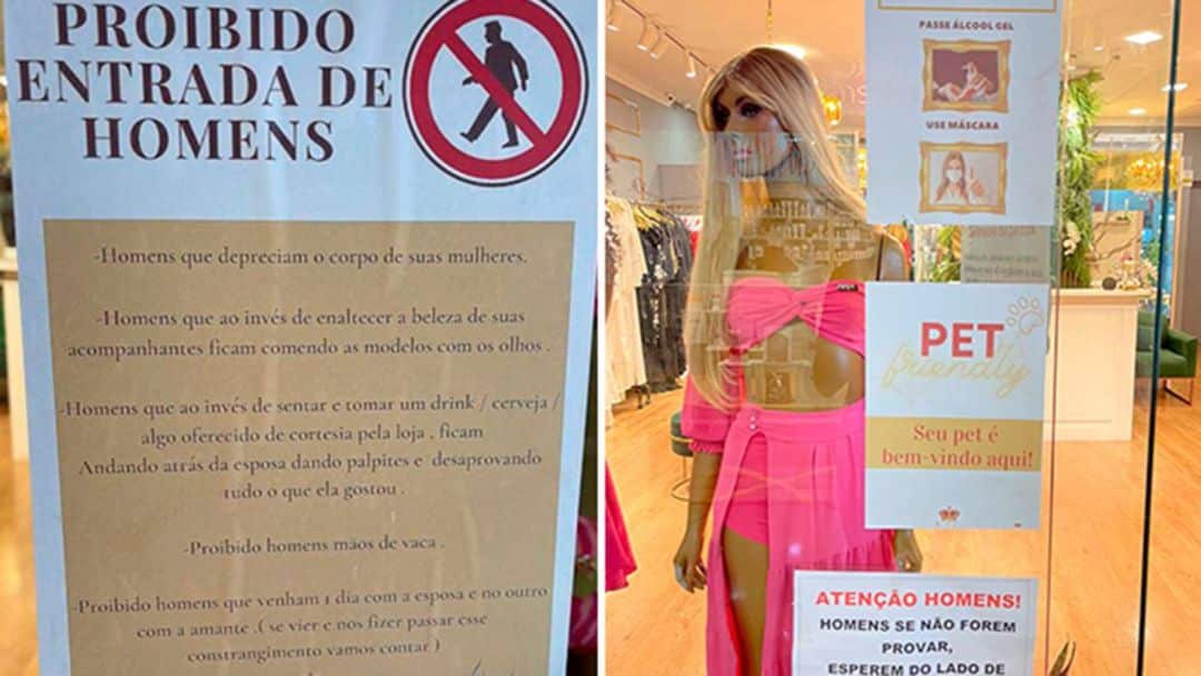 “Prohibida la entrada de hombres”: harta del acoso, la dueña de una lencería tomó esa decisión