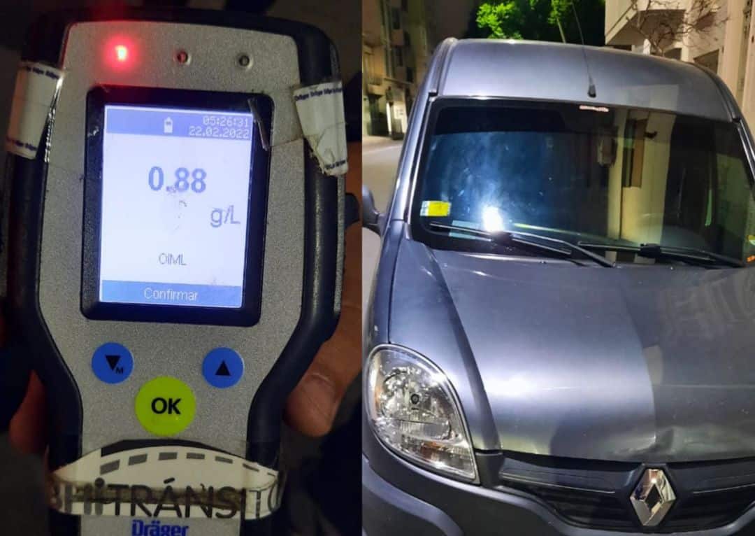 Iba alcoholizado y chocó en pleno centro