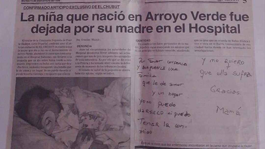 La dieron en adopción hace 20 años y ahora busca a su mamá biológica bahiense