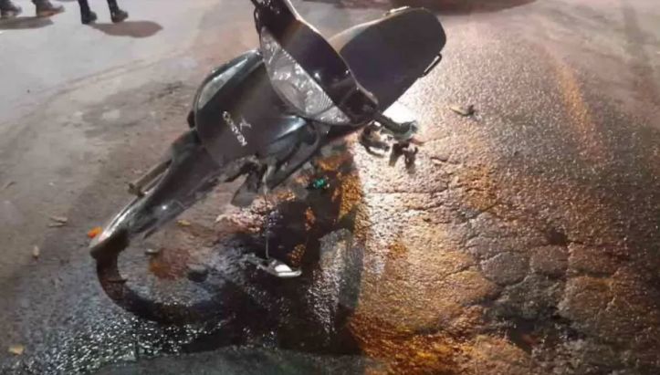 Motociclista herida tras un choque