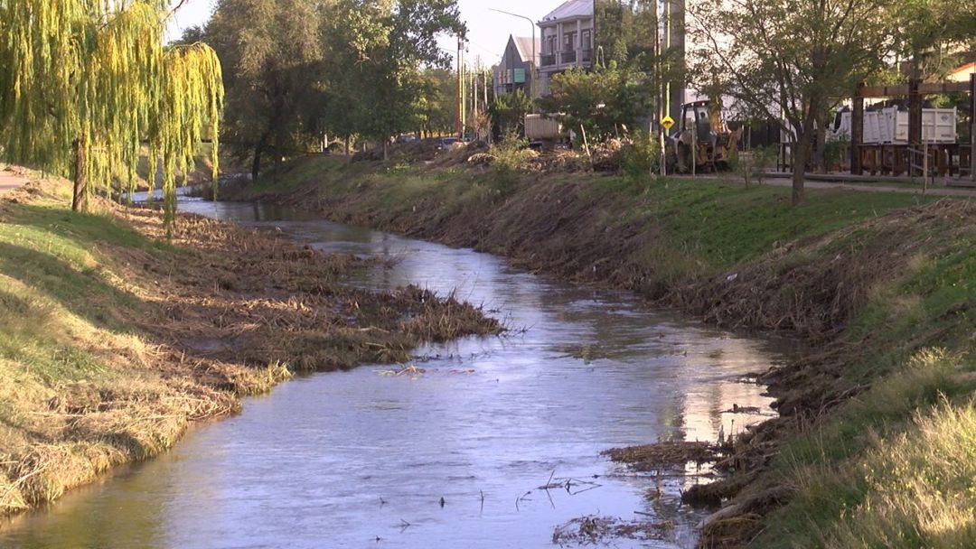 Sigue la limpieza del Arroyo Napostá