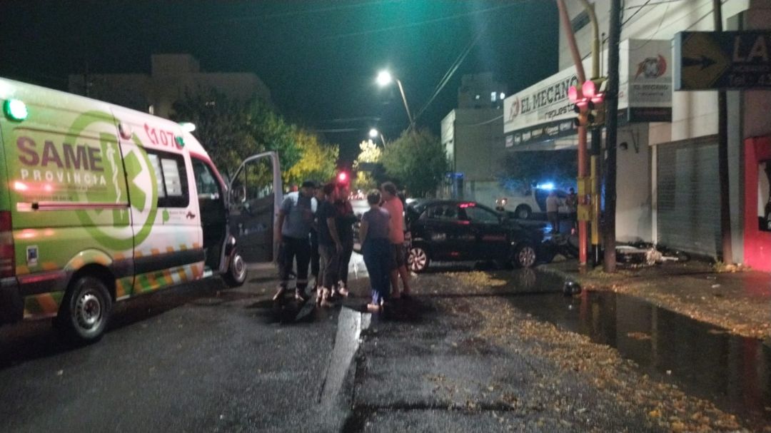 Un motociclista sufrió graves heridas tras un choque