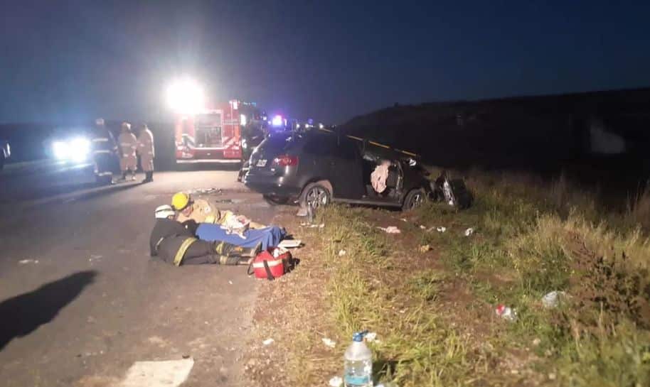 12 heridos tras un choque frontal en la Ruta 51