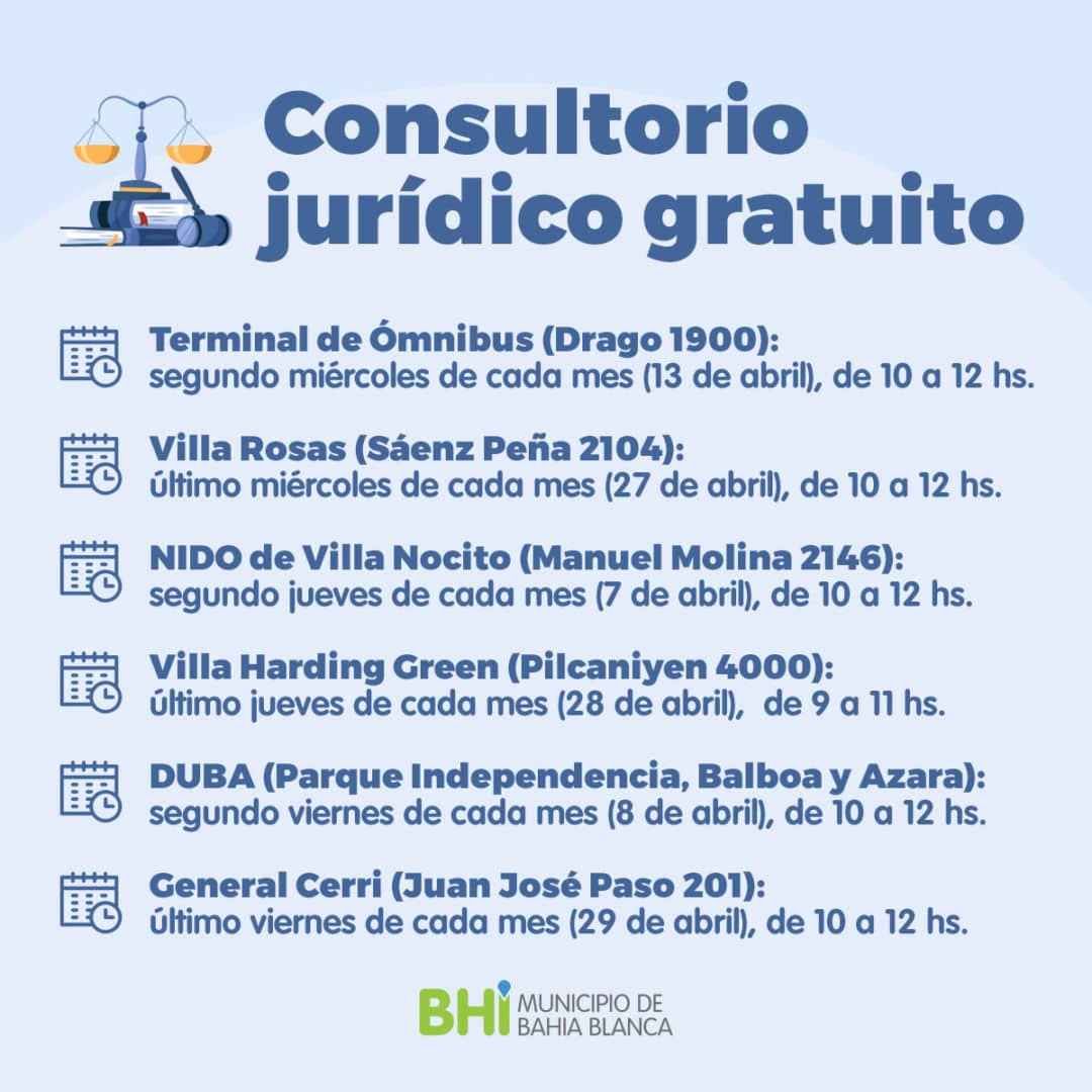 Consultorio jurídico gratuito