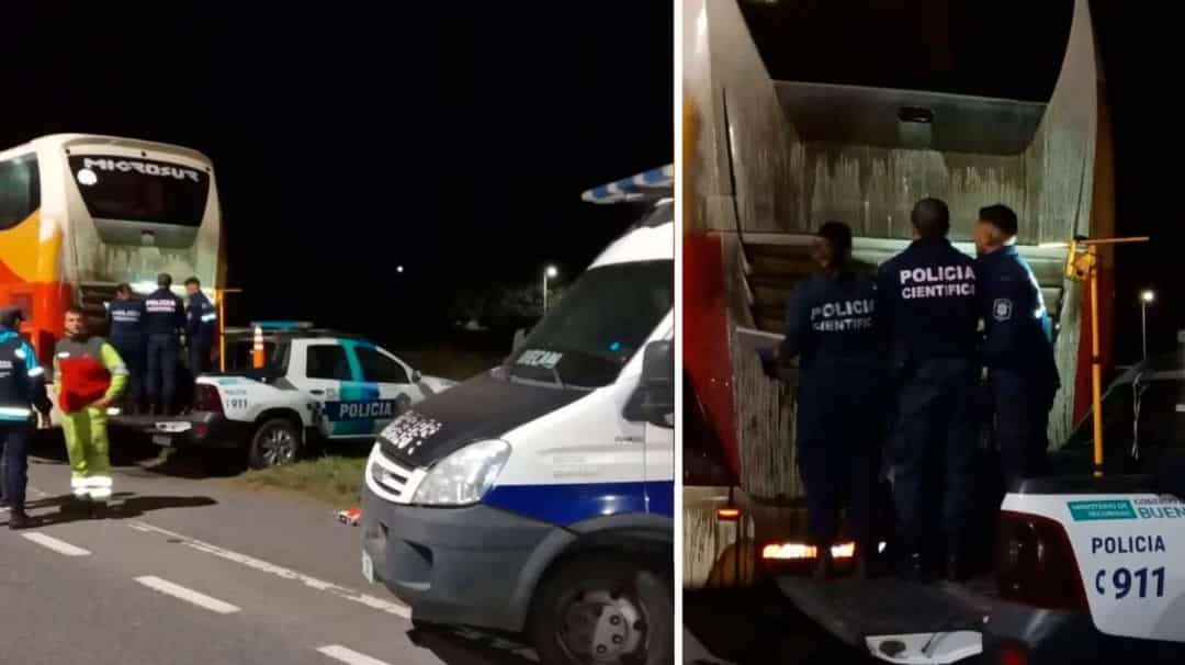 Dos micros fueron atacados a balazos en la Ruta 2: hubo más de 50 disparos