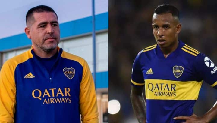 Sebastián Villa subió una historia abrazado a Juan Román Riquelme luego de la consagración de Boca