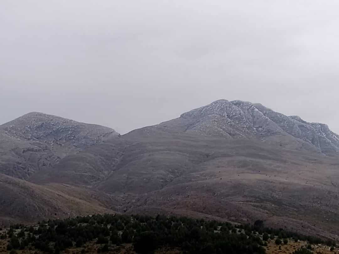 Comarca Serrana: Leve nevada en los cerros