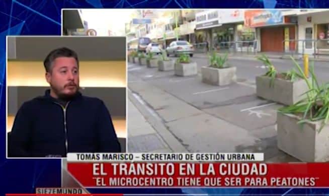 Marisco y la peatonalización del centro: “Donde hoy hay macetas se va a hacer el ensanchamiento de veredas”