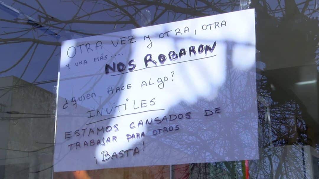 Harto de los robos: “Estamos cansados de trabajar para otros”