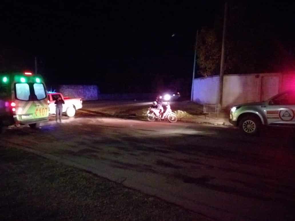 Bajas temperaturas: por la escarcha, un motociclista se cayó y debió ser trasladado al hospital