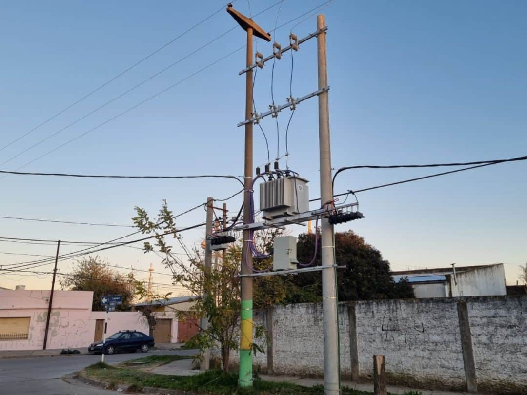 Finalizaron las obras para mejorar el servicio de electricidad en un sector de Ingeniero White