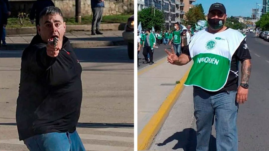 Quedó detenido el militante de ATE que disparó contra dos fotógrafos en Neuquén￼