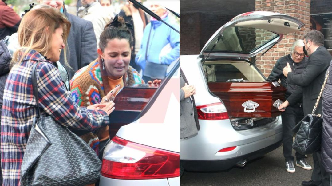 El último adiós a Cacho Fontana: el dolor de sus hijas y la tristeza de los famosos