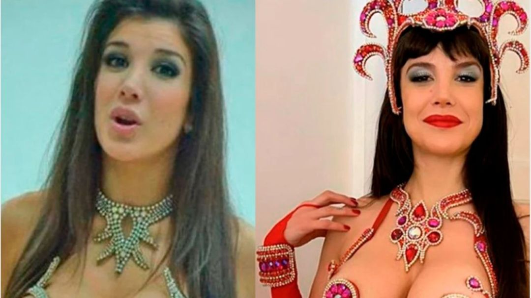 Andrea Rincón se puso las plumas después de 10 años y mostró las fotos de hoy y ayer