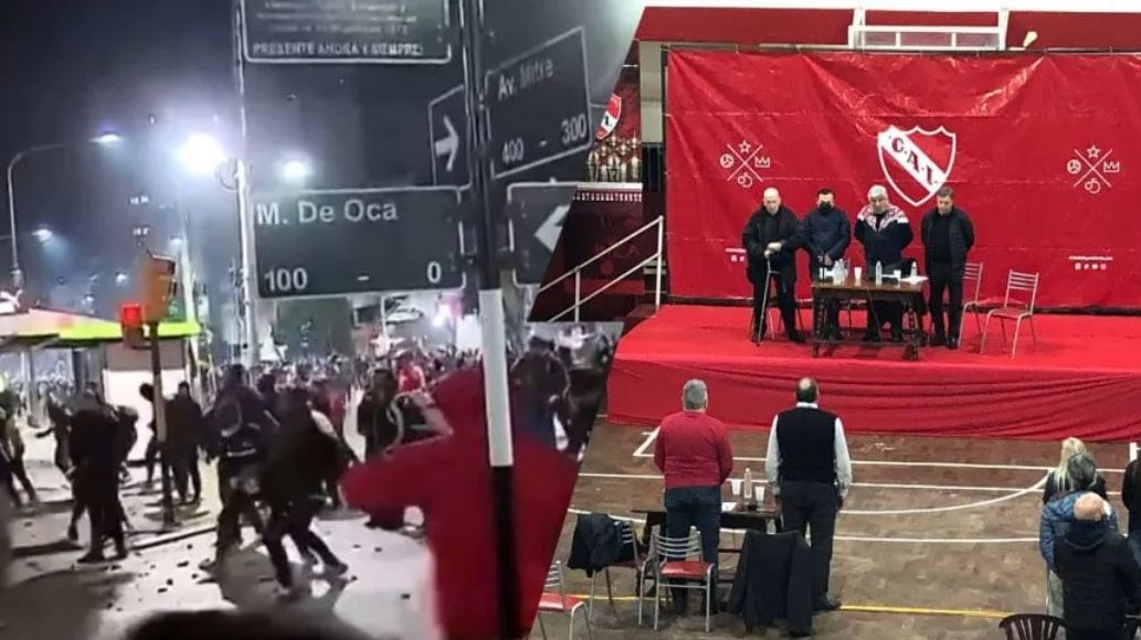 Los incidentes en la Asamblea de Independiente dejan 15 policías heridos y 48 detenidos