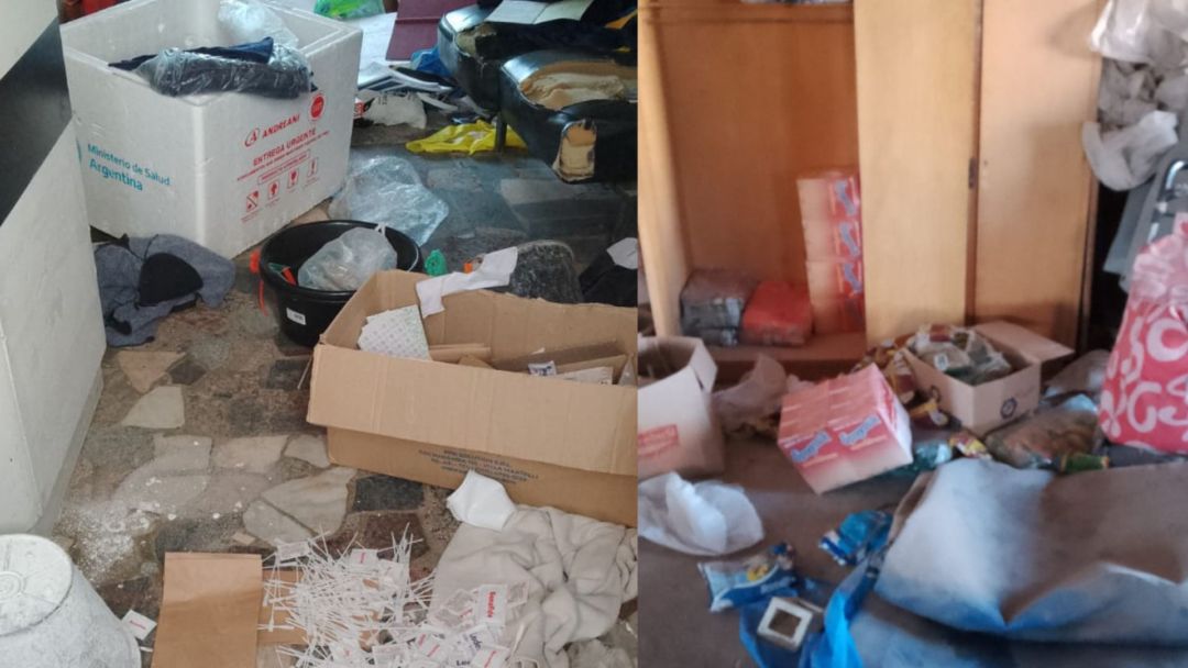 Robo y destrozos en el club Vista Alegre