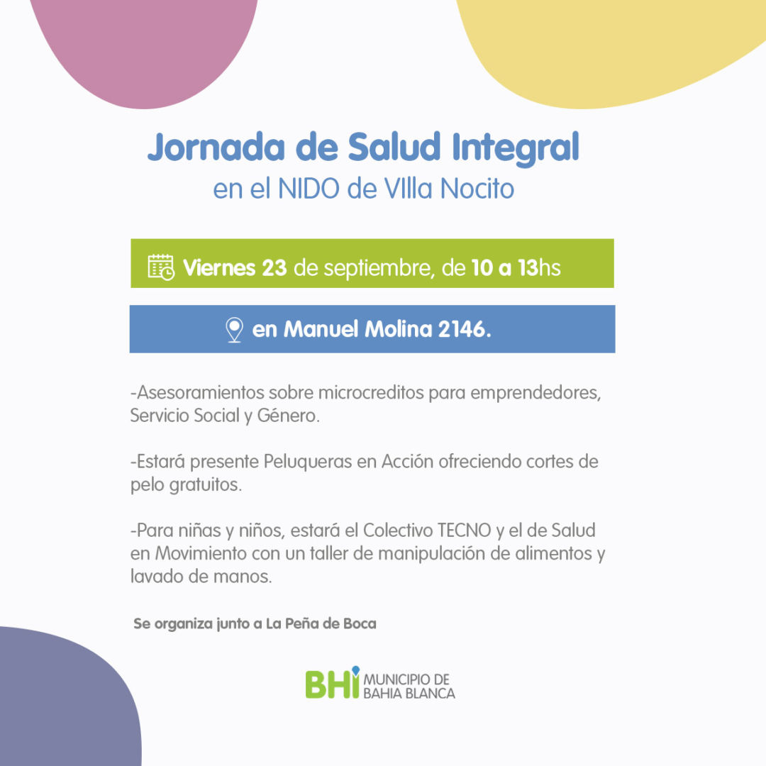Jornada de Salud Integral en el NIDO de Villa Nocito
