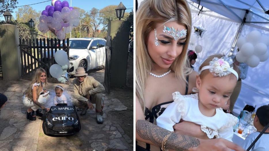 Jamaica, la hija de L-Gante y Tamara Báez, cumplió un año: las fotos del festejo