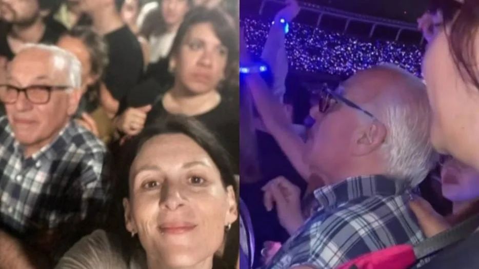 El tierno y sorprendente video de un abuelo en el pogo del show de Coldplay