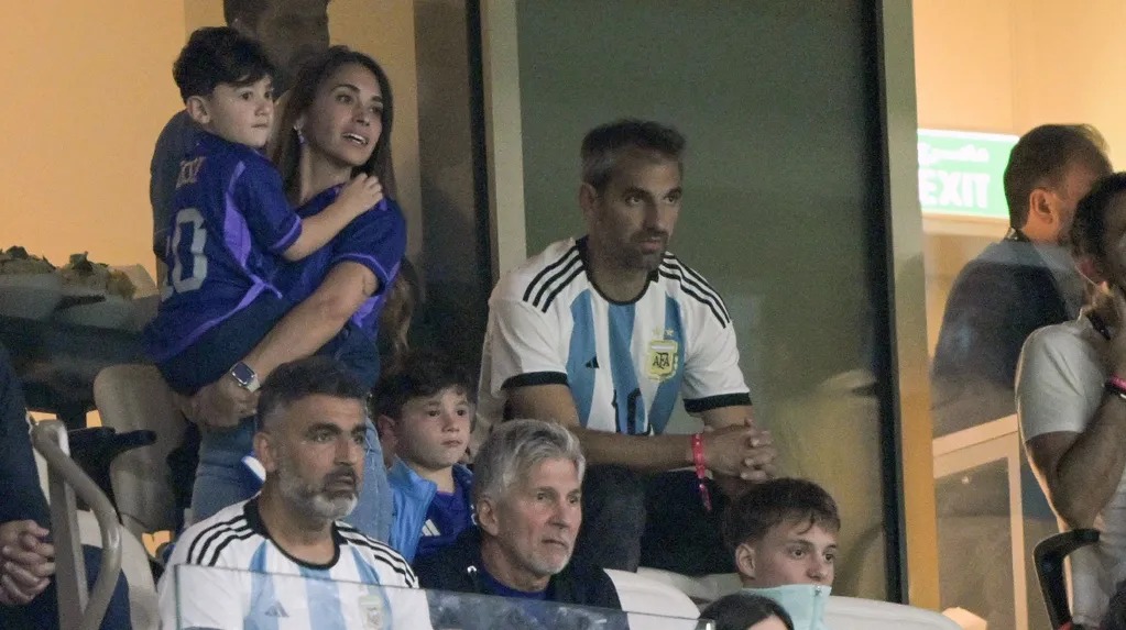 El show de los hijos de Messi tras el triunfo: los nervios de Thiago, la locura de Mateo y la risa de Ciro