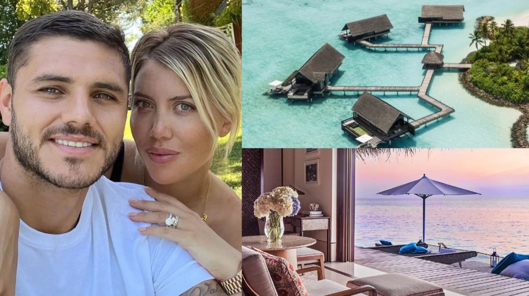 Así es el lujoso hotel que eligieron Wanda Nara e Icardi en Maldivas: sale más de un millón de pesos la noche