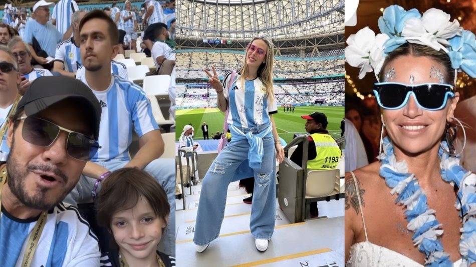 Los famosos mostraron cómo se preparan para el partido de la Selección Argentina