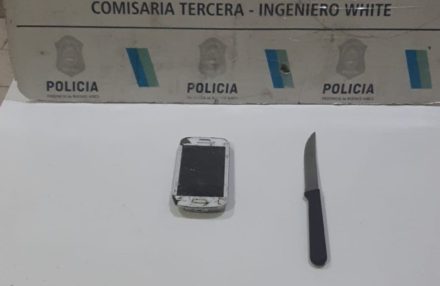cuchillo celular robo detenidos baley pension white