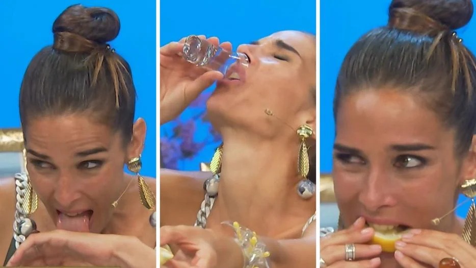 Almorzando con Juana: Juana Viale sorprendió a Bebe Contepomi al tomarse un shot de tequila