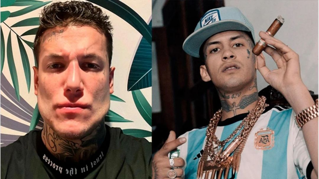 L-Gante cruzó re picante a Alex Caniggia por criticar su música y lo tildó de mantenido por el padre