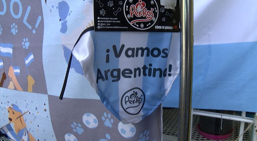 Las mascotas también alientan a la Selección