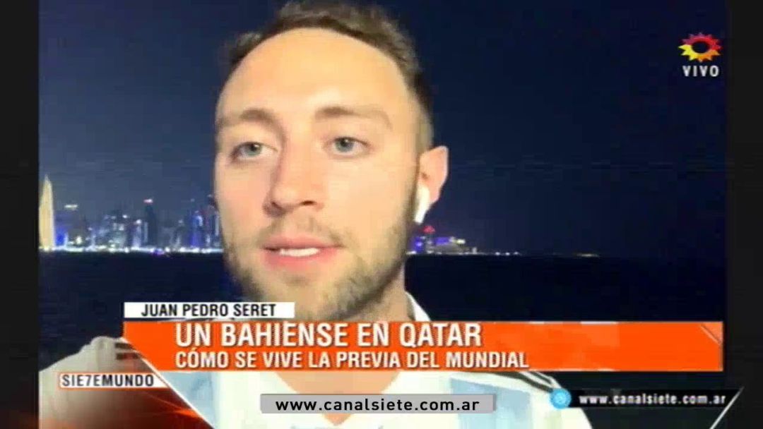 Un bahiense en Qatar a la espera del comienzo del Mundial