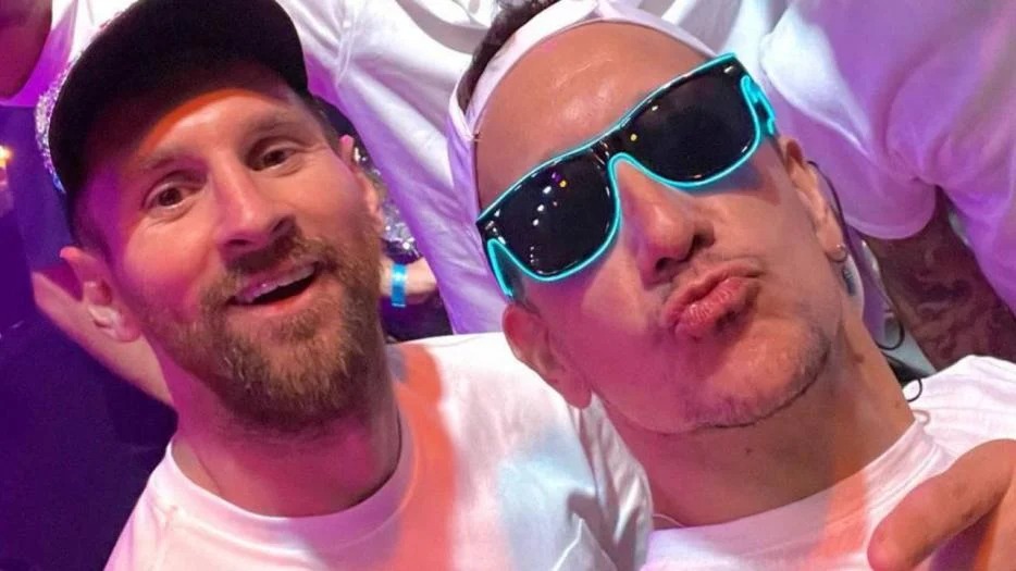 Nicolás Vázquez compartió fotos de la megafiesta de Lionel Messi y la Selección