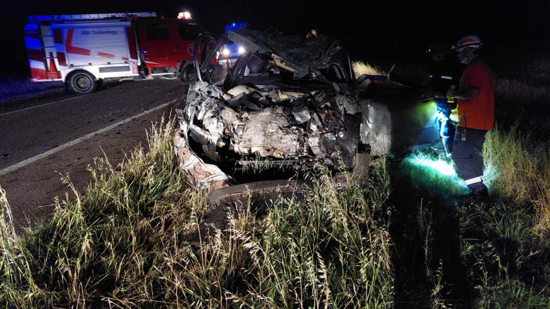 Un automovilista murió en un choque frontal contra un camión cerca del control zoofitosanitario