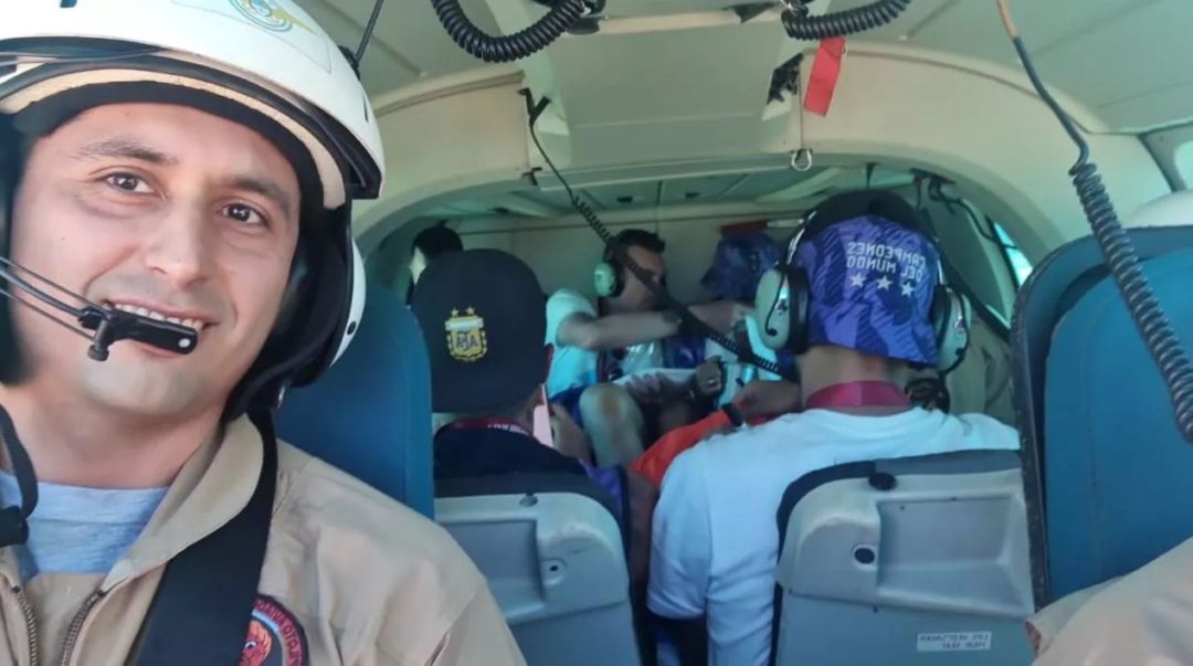 Un piloto puntaltense el encargado de llevar a los campeones del mundo en helicóptero