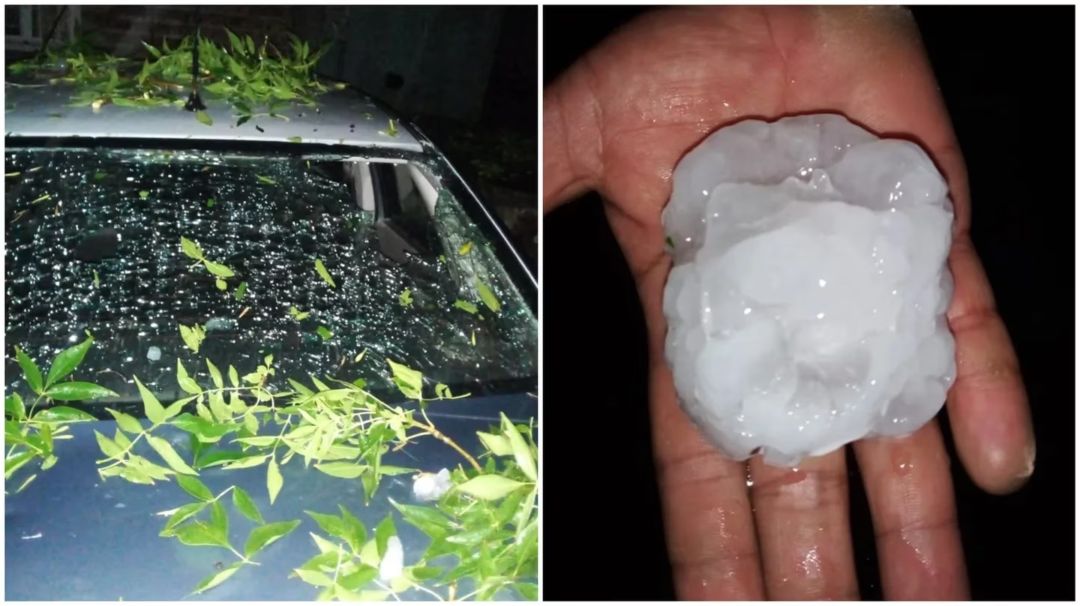Feroz temporal en San Luis: varios heridos y autos destrozados por la caída de granizo