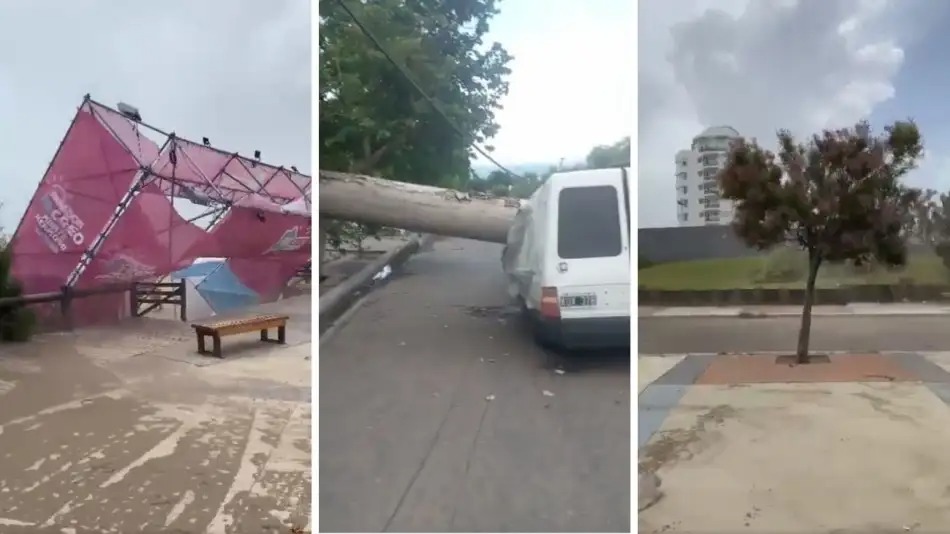 El día después de la tormenta que dejó destrozos en Monte Hermoso