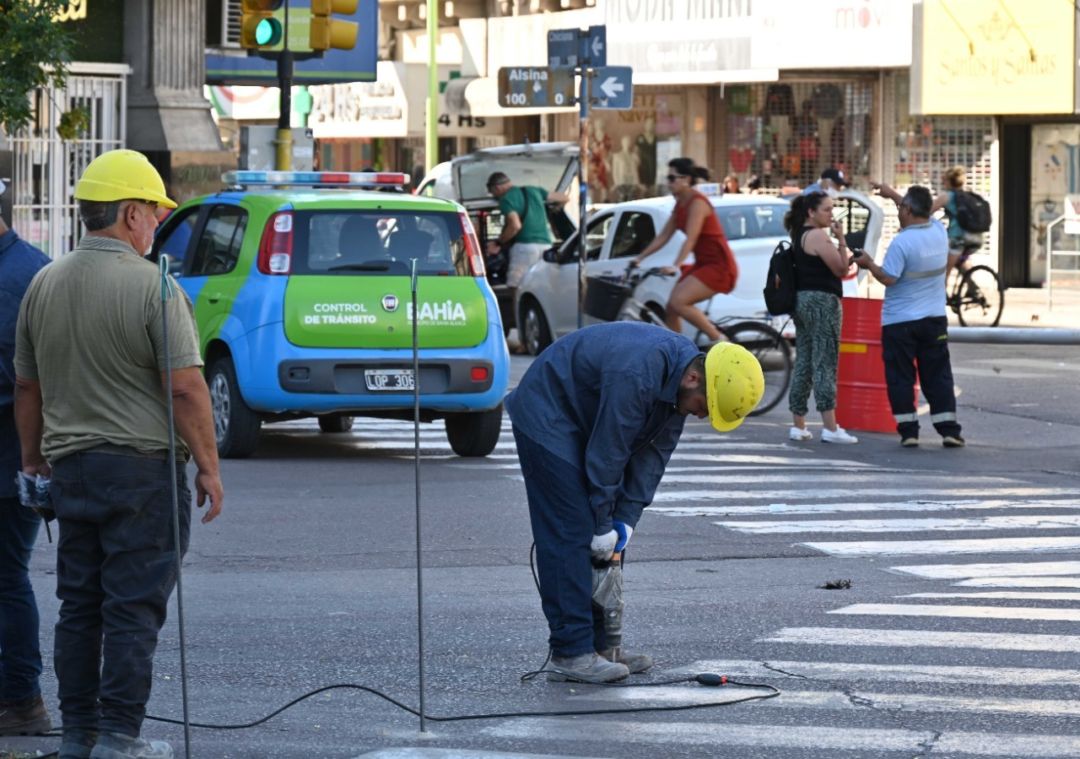 Se reabrió el tránsito en la intersección de San Martín y Alsina