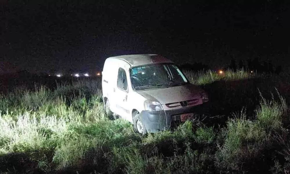 Un utilitario volcó en la autovía Bahía – Punta Alta