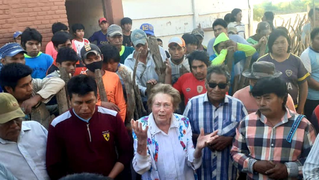 Un grupo de Wichis recordaron a Natty Petrosino