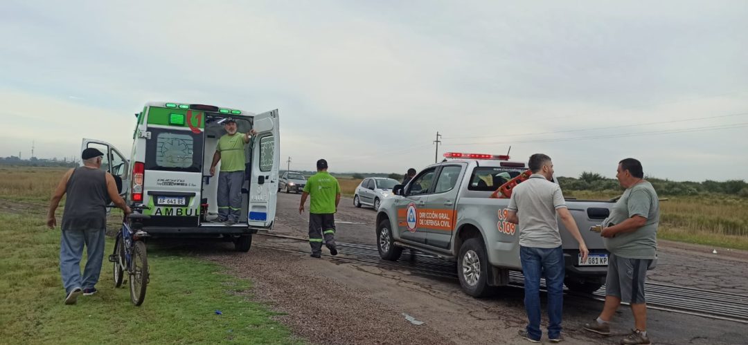 Choque en cadena en el acceso a Cerri: tres personas fueron asistidas