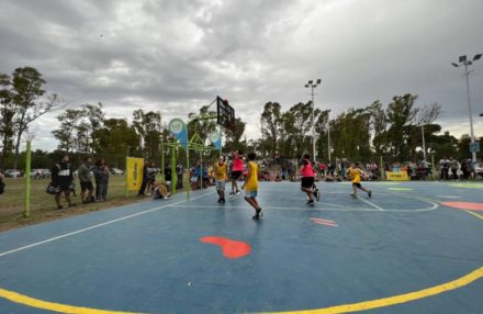 basket 3 x 3 cancha parque