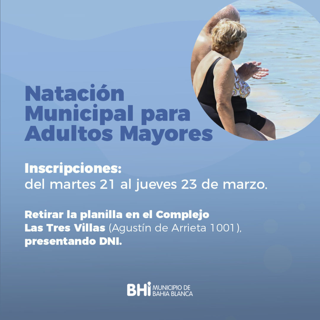 Clases de natación gratuitas para adultos y adultas mayores