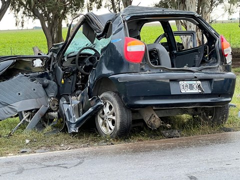 Accidente fatal en la Ruta 35: uno de los heridos está internado en el Penna