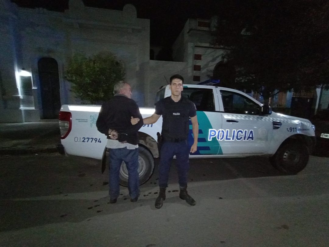 Quedó detenido por amenazar con un arma a un jefe de Gendarmería