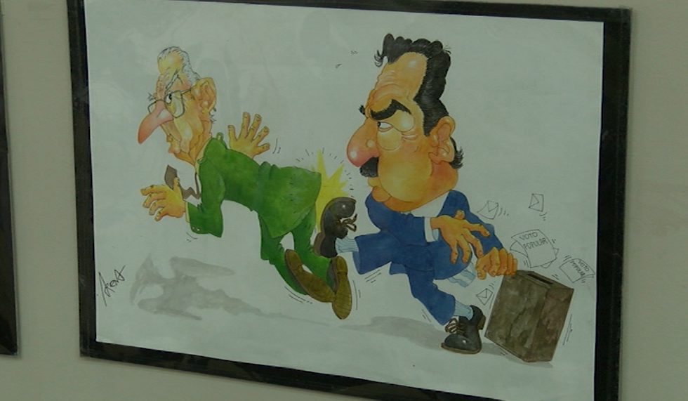 Caricaturas en el HCD: Se inauguró una muestra de distintos artistas