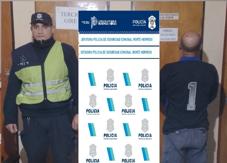 Detenido por apuñalar a un hombre en Monte Hermoso