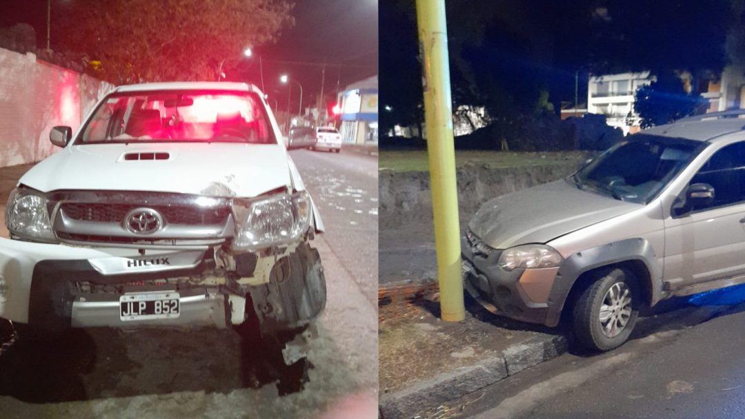 Dos conductores alcoholizados chocaron contra postes de luz en distintos puntos de la ciudad