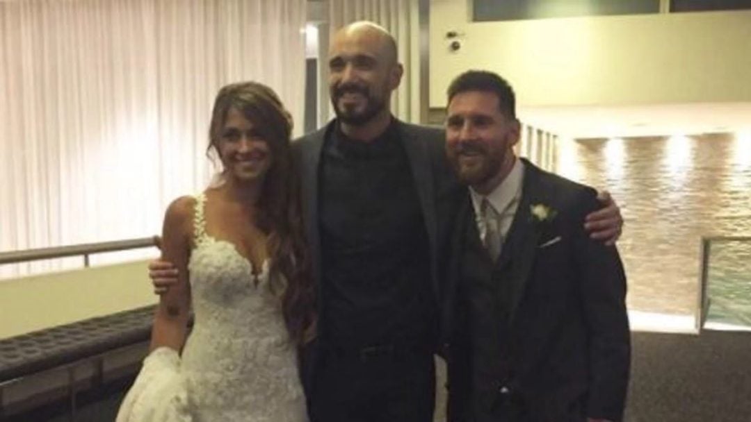 Abel Pintos llegó a Miami para cantar en la presentación de Lionel Messi en el Inter