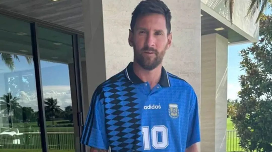 La historia detrás de la camiseta “retro” de la Selección con la que Lionel Messi hizo explotar las redes